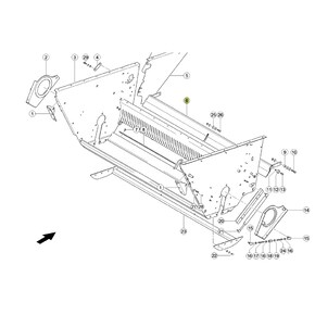 7849633 Cover plate fits Claas Lexion CL-784-963R