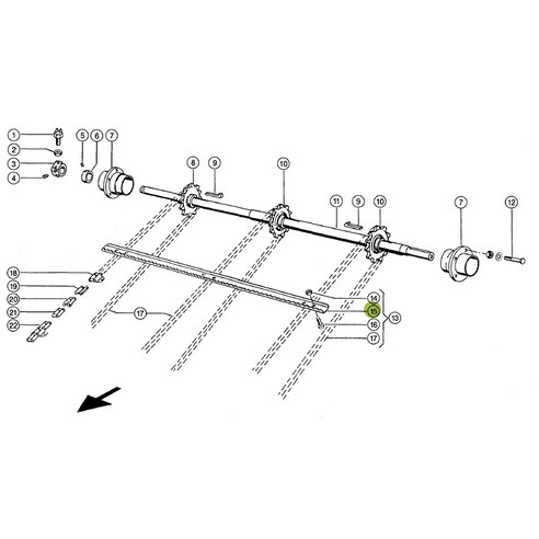 Serrated slat, conveyor bar for Claas combine harvester. OEM 6451441 , CL-645-144R, Claas combine parts