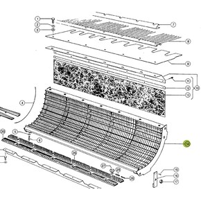 Concave for Claas combine harvester. OEM 6017531 , CL-601-753R, Claas combine parts