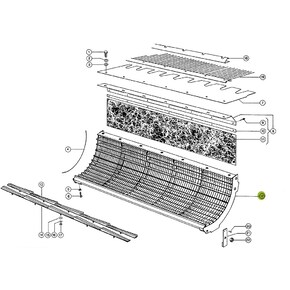 Concave for Claas combine harvester. OEM 6017551 , CL-601-755R, Claas combine parts