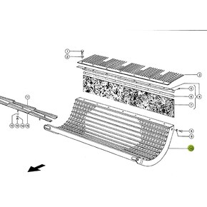 Main Concave 20x40 for Claas combine harvester. OEM 6633471 , CL-663-347R, Claas combine parts
