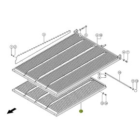 7251401 Lower sieve PW3 (10 mm, standard) fits Claas Avero, Dominator CL-725-140R 7251401 Lower sieve PW3 (10 mm, standard) fits Claas Avero, Dominator CL-725-140R