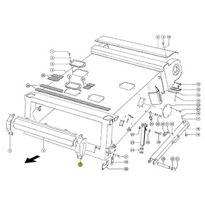 End piece left for Claas combine harvester. OEM 6306794 , CL-630-679R, Claas combine parts