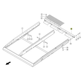 End profile for Claas combine harvester. OEM 5535081 , CL-553-508R, Claas combine parts