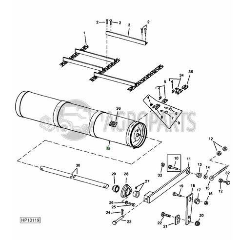 AH142394 Feeder house drum fits John Deere JD-AH142394R