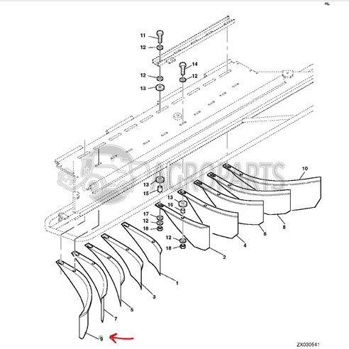 Z75894 Deflector fits John Deere JD-Z75894R