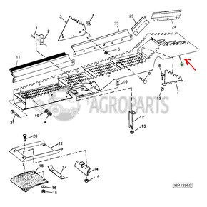 Straw Walker for John Deere combines, AH209840 , JD-AH209840R, John Deere combine parts