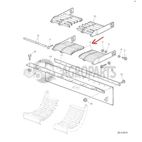 Concave grate for John Deere combines, AH151120 , JD-AH151120R, John Deere combine parts