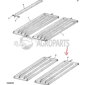AZ43468 Upper sieve, chaffer fits John Deere JD-AZ43468R AZ43468 Upper sieve, chaffer fits John Deere JD-AZ43468R
