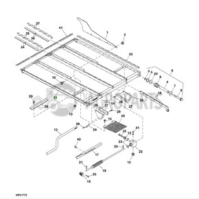 Upper sieve, chaffer for John Deere combines, AH211936 , JD-AH211936R, John Deere combine parts