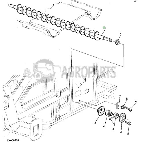 AZ44930 Grain auger fits John Deere JD-AZ44930R