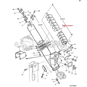 Grain tank auger for John Deere combines, AZ49211 , JD-AZ49211R, John Deere combine parts