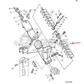 AZ52889 Filling tube auger fits John Deere JD-AZ52889R AZ52889 Filling tube auger fits John Deere JD-AZ52889R