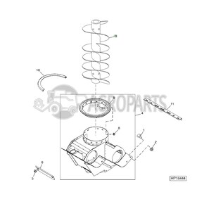 AH146840 Vertical unloading auger fits John Deere JD-AH146840R AH146840 Vertical unloading auger fits John Deere JD-AH146840R