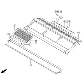 Pre-concave segment. APS concave - 10mm for Claas combine harvester. OEM 7772381 , CL-777-238R, Claas combine parts