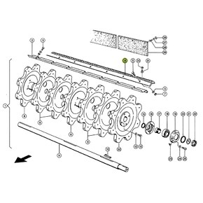 Rasp Bar / Beater Bar Set (LH+LH) for Claas combine harvester. OEM 1747630 , CL-174-763R, Claas combine parts