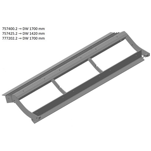 Pre-concave frame for Claas combine harvester. OEM 7574252 , CL-757-425R, Claas combine parts