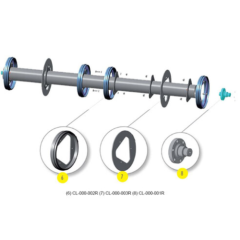 (KIT) Repair disk for PW Group rollers , CL-000-002R, Claas combine parts