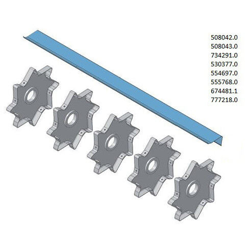554697 Impeller Plate fits Claas Medion, Mega, Dominator, Tucano CL-554-697R