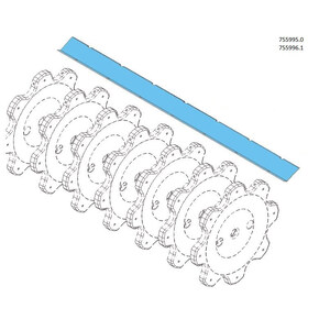 Drum Cover Plate for Claas combine harvester. OEM  7559960