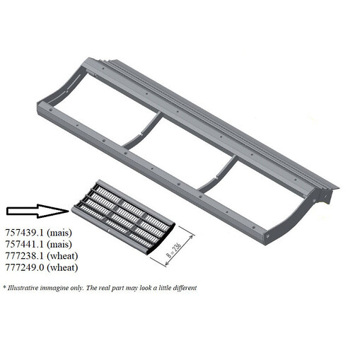 7772381 Pre-concave segment. APS concave - 10mm fits Claas Lexion CL-777-238R