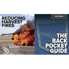 Reducing harvest fires - the back pocket guide PDF-0001