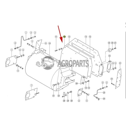 0762024 Wear plate of Gear Case fits Claas Jaguar CL-076-202R