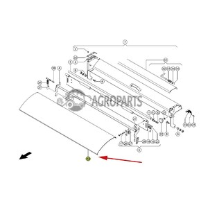 6304281 Feed plate / Upper guide plate / deflector (stone trap) fits Claas Lexion CL-630-428R