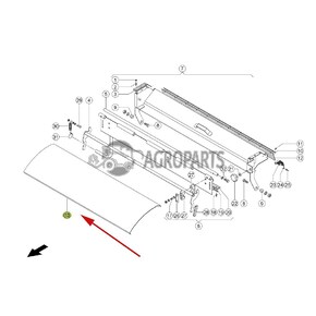 6306630 Feed plate / Upper guide plate / deflector (stone trap) fits Claas Lexion CL-630-663R