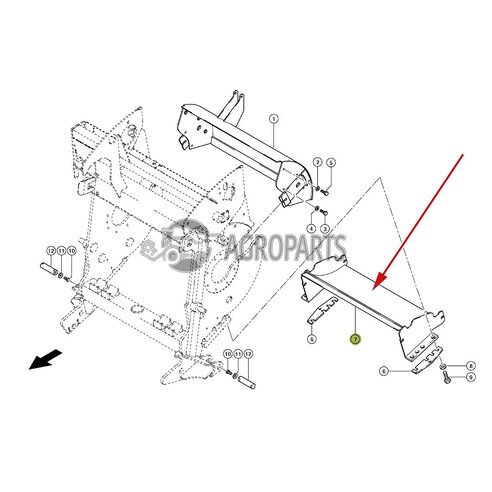 9862812 Drum bottom (Chopper Housing) fits Claas Jaguar CL-986-281R