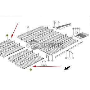 7394821 Step plate extention (Intermediate floor) fits Claas Lexion CL-739-482R