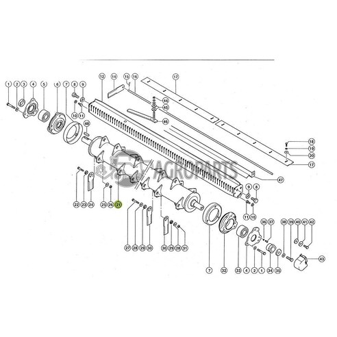 7413611 Knife drum fits Claas Lexion CL-741-361R