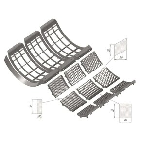 PW80000R Demountable set of Rotor-Concaves for all types of crop fits John Deere JD-PW80000R PW80000R Demountable set of Rotor-Concaves for all types of crop fits John Deere JD-PW80000R