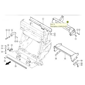 9874042 Drum upper cover fits Claas Jaguar 9874042 Drum upper cover fits Claas Jaguar