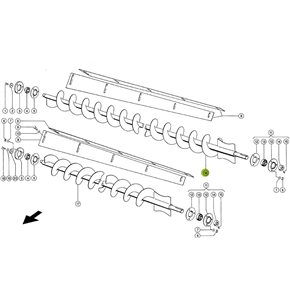 7353832 Unloading auger HD fits Claas Lexion