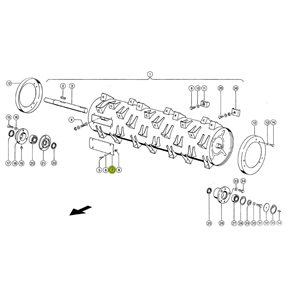 7525802 Accelerator drum fits Claas Lexion CL-752-580R