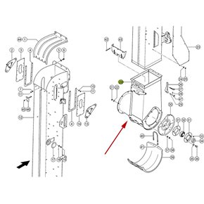 Sidewall reel spider - 677070 suitable for Claas OEM:677070, 677070.1 for  Claas, order at online shop