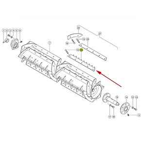 7776280 Toothed bar (12 pcs set) fits Claas Lexion