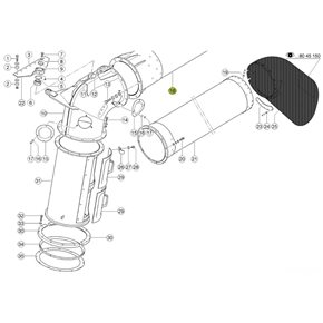 7926656 Unloading tube fits Claas Lexion CL-792-665R