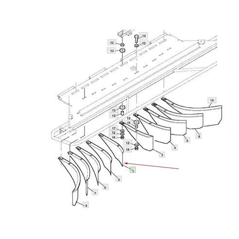 Z75889 Straw deflector fits John Deere