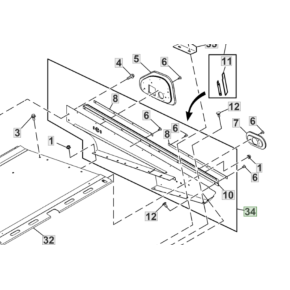 AH230511 Sieve frame fits John Deere JD-AH230511R AH230511 Sieve frame fits John Deere JD-AH230511R