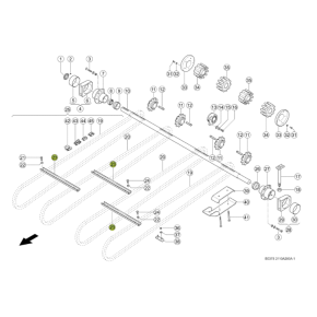 5182411 Serrated slat, conveyor bar fits Claas Lexion 518241