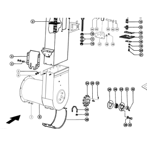 7954401 Elevator foot fits Claas Lexion CL-795-440R 7954401 Elevator foot fits Claas Lexion CL-795-440R