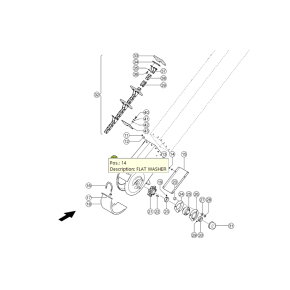 7353301 Elevator foot fits Claas Lexion CL-735-330R