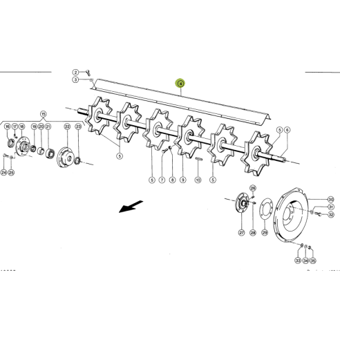 554697 Impeller Plate fits Claas Medion, Mega, Dominator, Tucano CL-554-697R