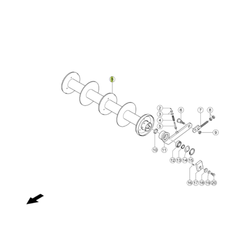 767581 Guide Roller fits Claas Lexion CL-767-581R