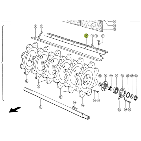1817420 Rasp Bar / Beater Bar set (RH+RH) fits Claas Lexion CL-181-742R