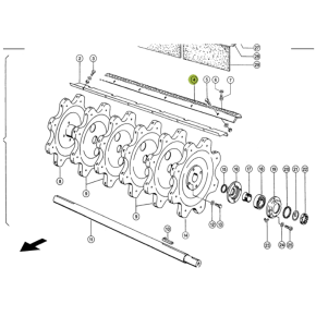 1817420 Rasp Bar / Beater Bar set (RH+RH) fits Claas Lexion CL-181-742R 1817420 Rasp Bar / Beater Bar set (RH+RH) fits Claas Lexion CL-181-742R