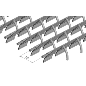 736054 Upper sieve PW4 (25x28mm, special, TM6) fits Claas Lexion