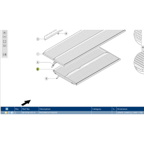 756475 Lower MAIS Sieve fits Claas Lexion Combine 756475